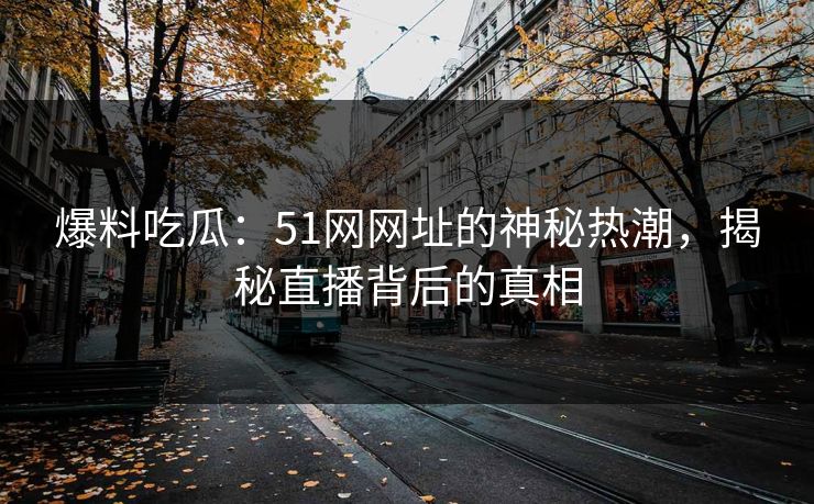 爆料吃瓜：51网网址的神秘热潮，揭秘直播背后的真相